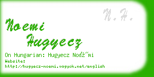 noemi hugyecz business card